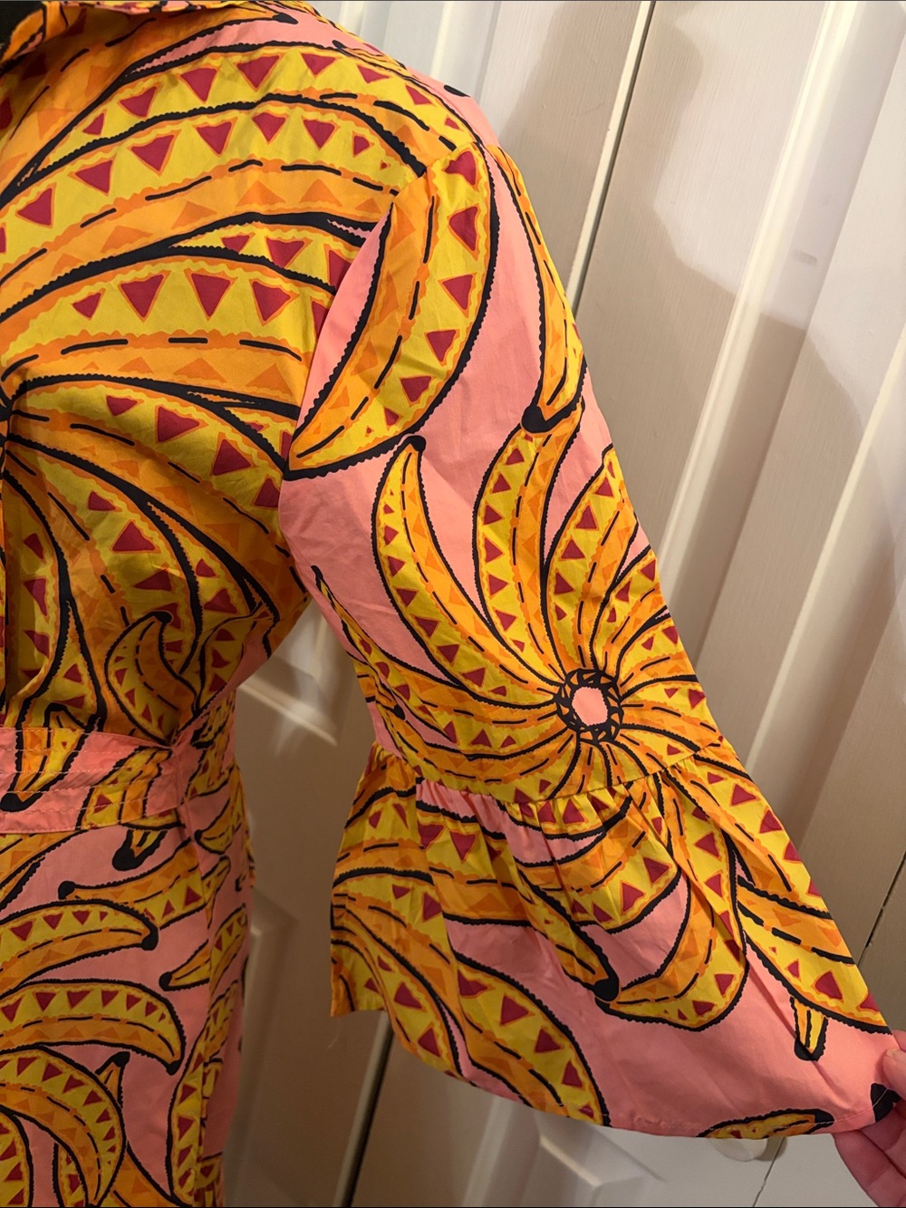 FARM Rio Banana Floral Cotton Mini Dress - Picture 5 of 10